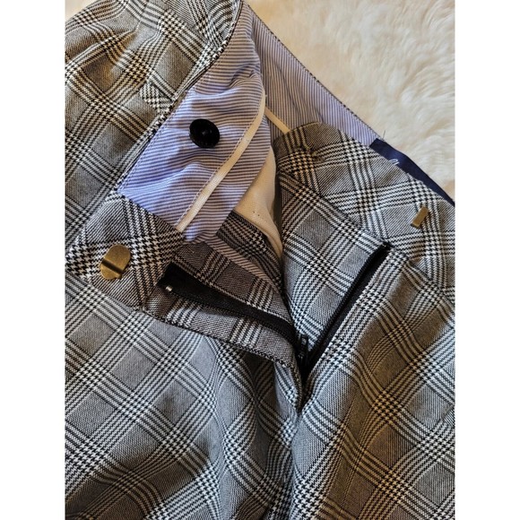 Lands End Womens Plaid Trouser Leg Pants Fit 2 Size 10P - Picture 6 of 9